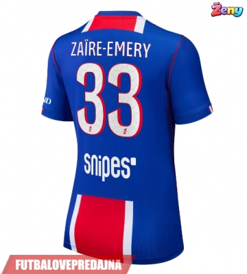 Lacne Ženy Futbalové dres Paris Saint-Germain Warren Zaire-Emery #33 2026-27 Krátky Rukáv - Domáci